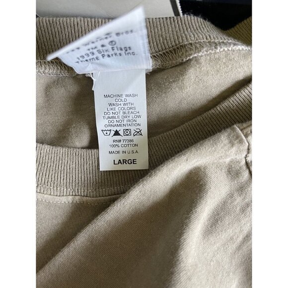 Vintage 1999 Deadstock Feel the Steel Taz Tazmanian Devil Looney Tunes Six Flags - Picture 4 of 10